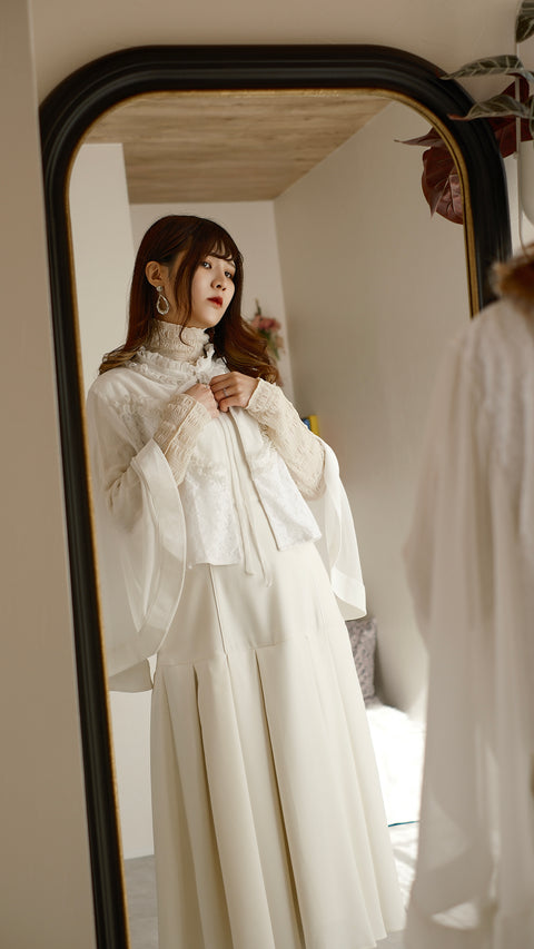 PRE-ORDER|蕾絲斗篷短外套
