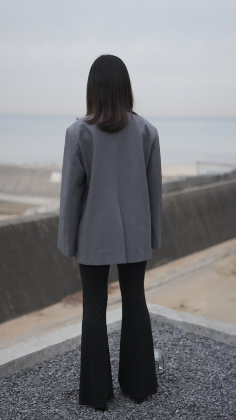 袖開釦西裝外套