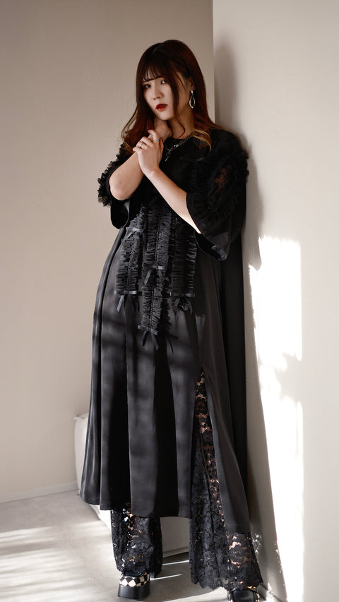 尋找共鳴·拉格蘭袖蝴蝶結造型連身裙