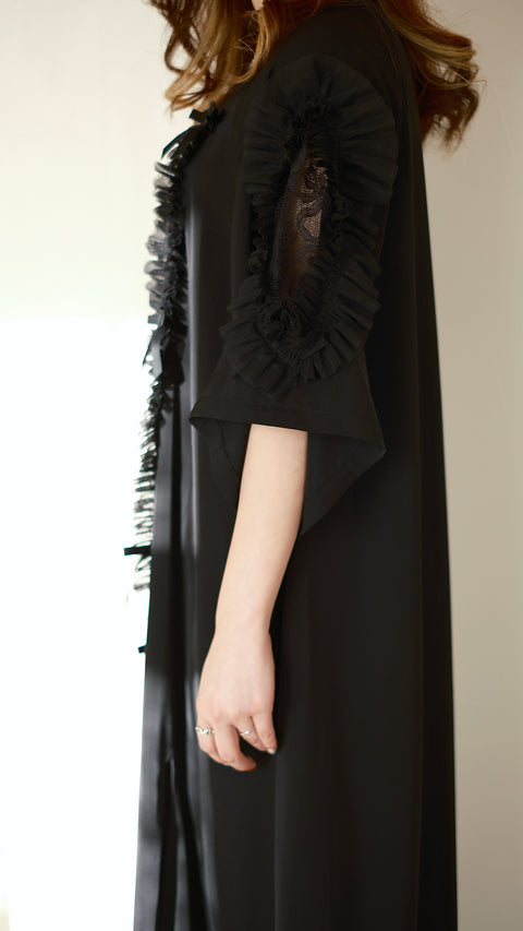 尋找共鳴·拉格蘭袖蝴蝶結造型連身裙