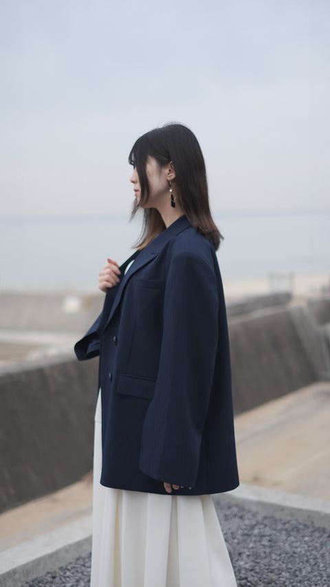 袖開釦西裝外套