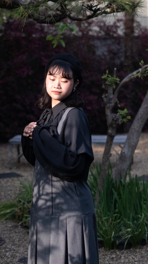 PRE-ORDER|微光·荷葉罩肩襯衫