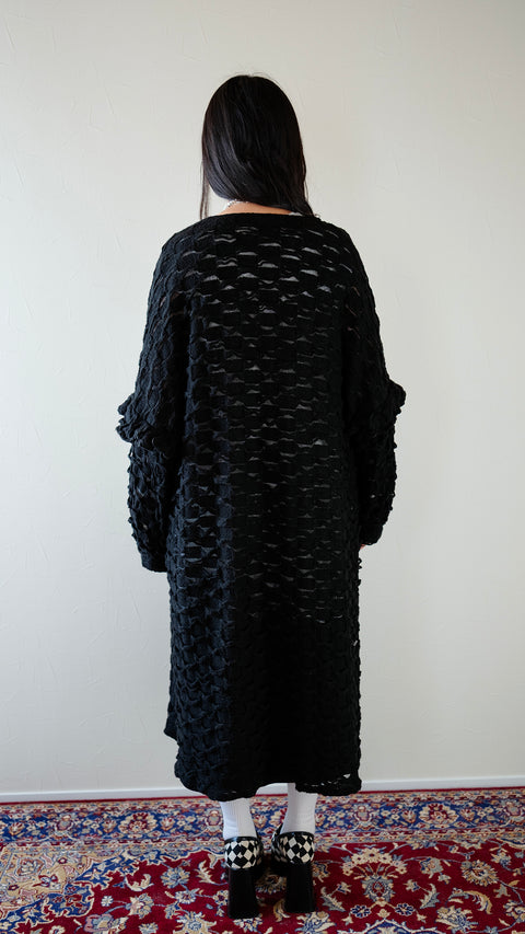 PRE-ORDER|棋盤格紋針織外套