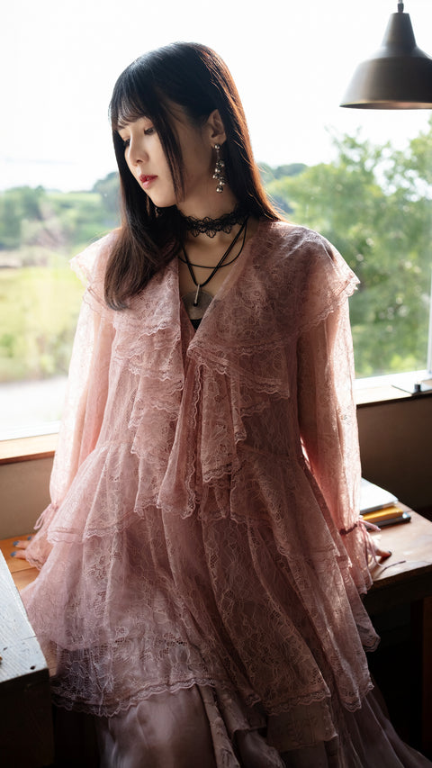 MIYOLLY STUDIO荷葉蕾絲上衣