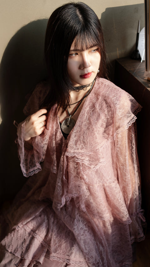 MIYOLLY STUDIO荷葉蕾絲上衣