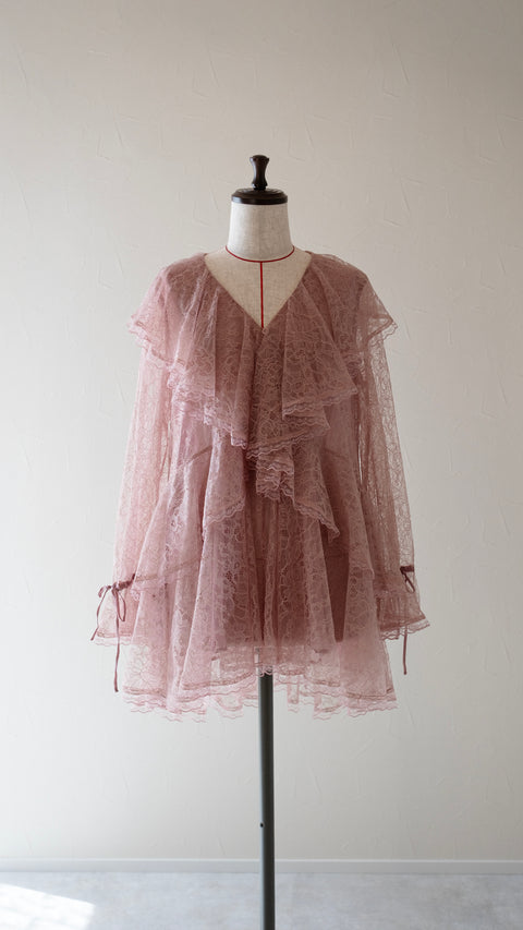 MIYOLLY STUDIO荷葉蕾絲上衣