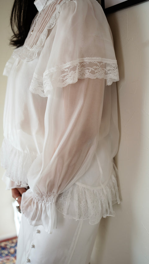 PRE-ORDER|透光蕾絲上衣