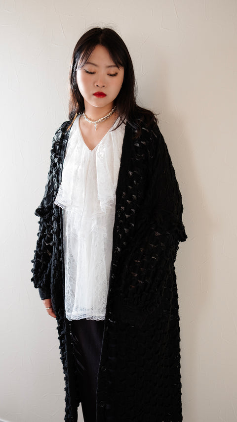 PRE-ORDER｜棋盤格紋針織外套