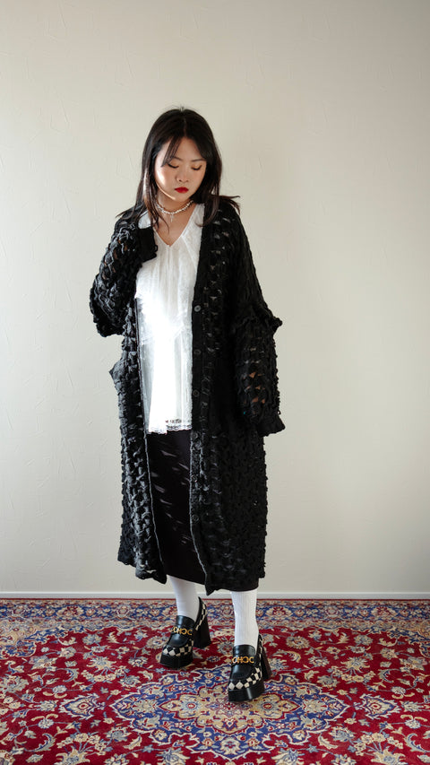 PRE-ORDER｜棋盤格紋針織外套