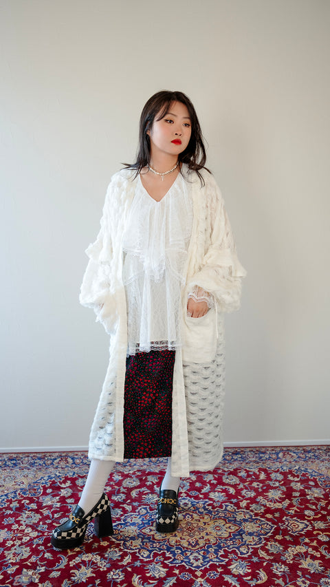 PRE-ORDER｜棋盤格紋針織外套