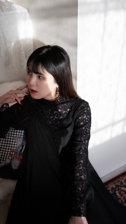 PRE-ORDER｜非對稱細肩帶洋裝