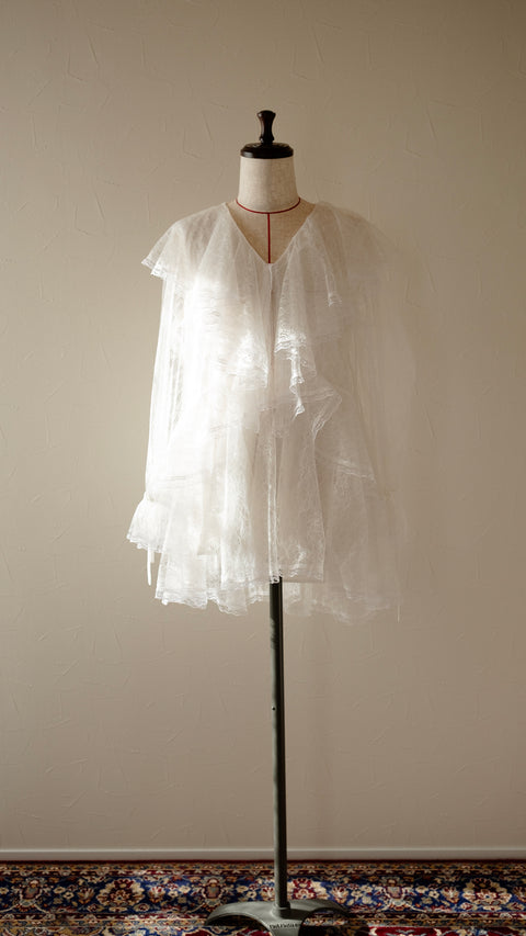 《NEW COLOR》｜荷葉蕾絲上衣