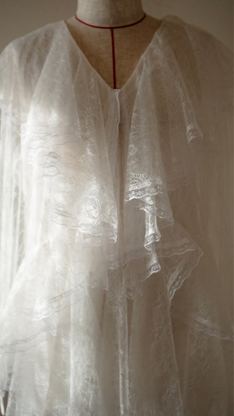 《NEW COLOR》｜荷葉蕾絲上衣