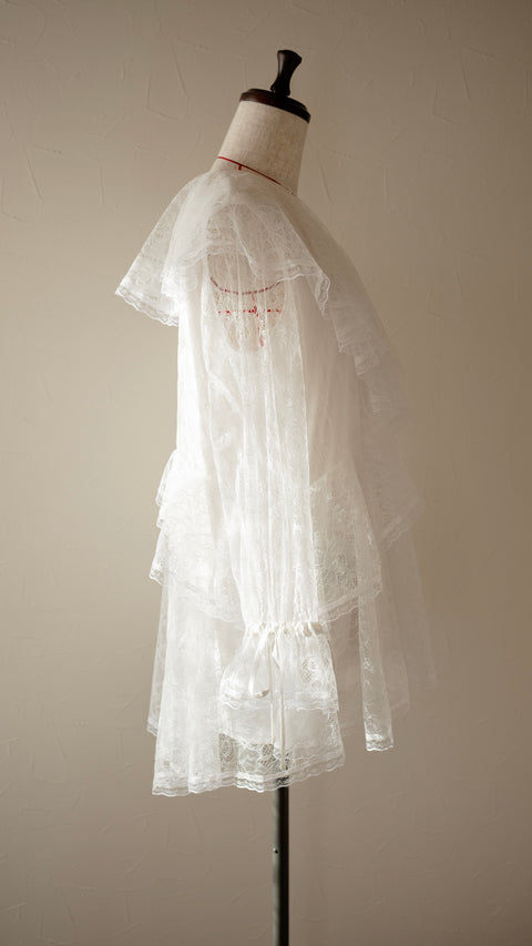 《NEW COLOR》｜荷葉蕾絲上衣