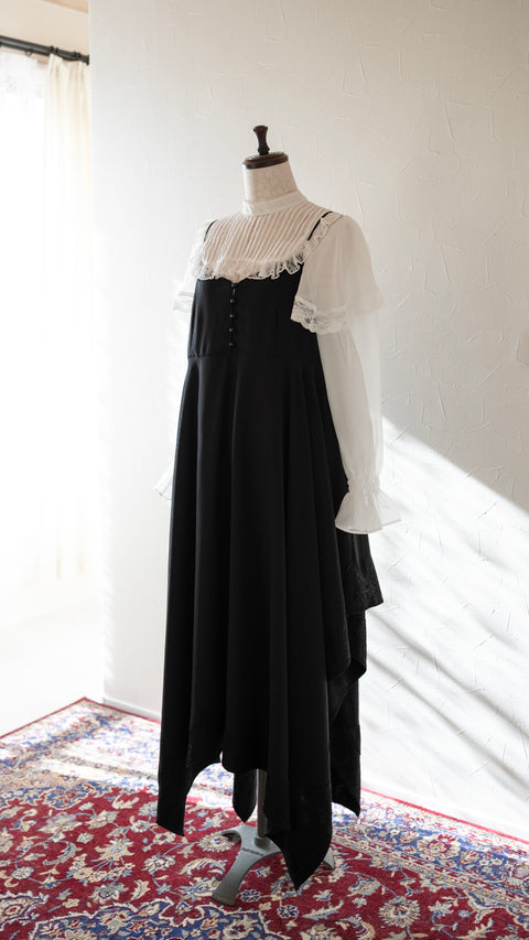 PRE-ORDER｜非對稱細肩帶洋裝