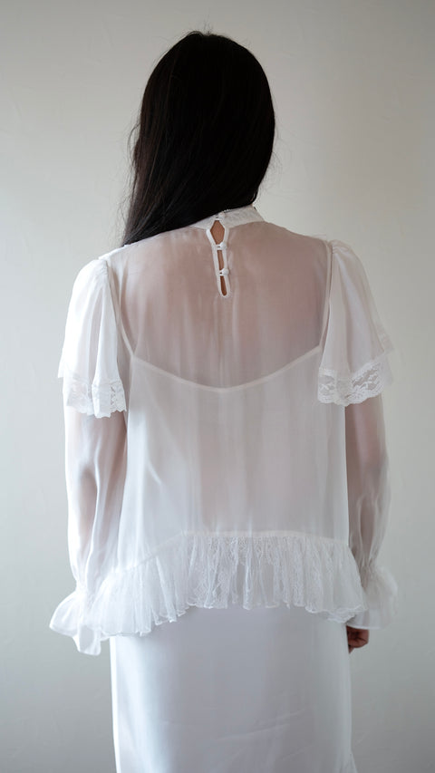 PRE-ORDER｜透光蕾絲上衣