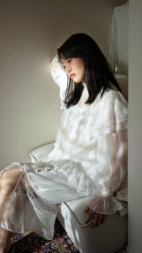 PRE-ORDER｜透光蕾絲上衣